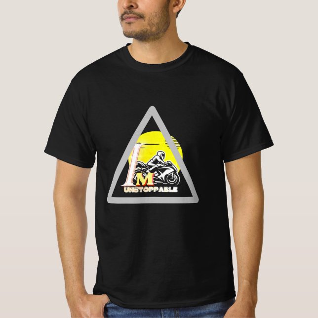 T-shirt Motivation Triangle de Rider 'I Am Unstopable' (Devant)