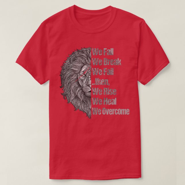 T-shirt Motivation Workout Quotes Lion Mindset Training (Design devant)