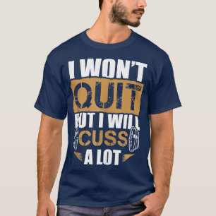 T-shirt Motivational Barbell Workout Gym Saym Sayes ank op