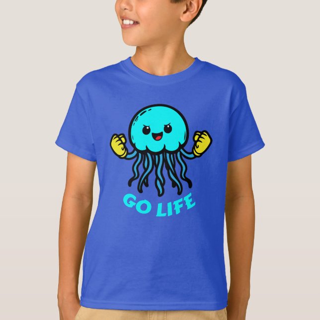 T-shirt motivational jellyfish (Devant)