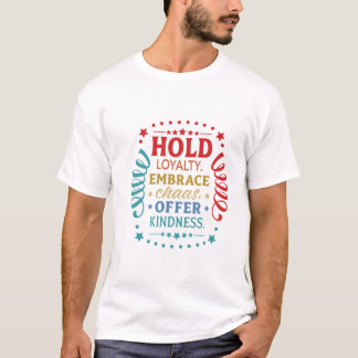 T-shirt Motivational Kindness Tee, cadeau Embrasser la vie