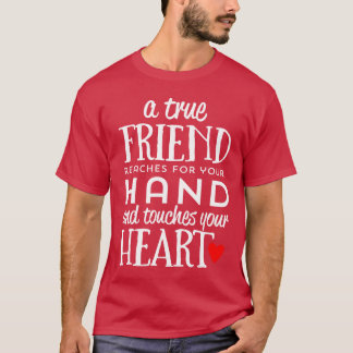 T-shirt Motivationalrue Friend Reaches Handouch Heart Retr