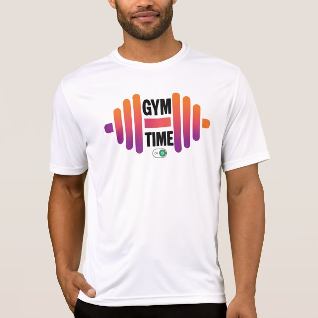 T-shirt motivationnel pour hommes pour le temps de (Devant)