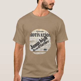 T-shirt Motivationnel : Sauter haut, aller plus loin