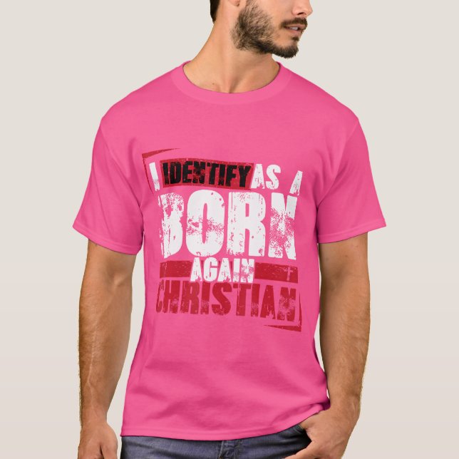 T-shirt Motivationnelle Chrétienne Je Me Reconnais Comme U (Devant)