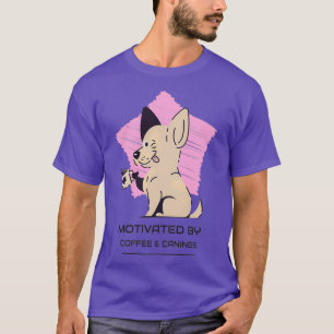 T-shirt Motivé Par Café Et Canines 1