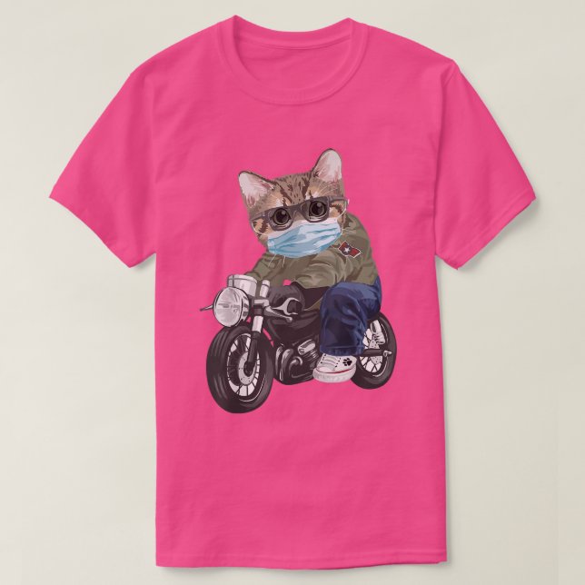 T-shirt Moto À Cheval Avec Masque (Design devant)