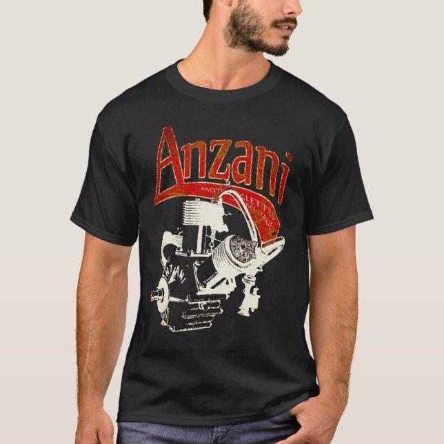 T-shirt Moto anzani (Devant)