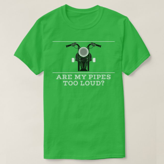 T-shirt Moto avec échappement bruyant (Design devant)