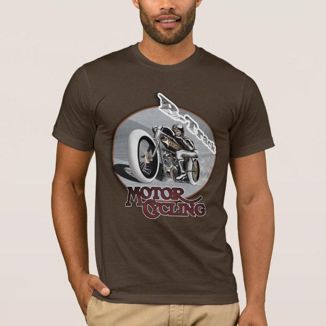 T-shirt moto board track racer (Devant)