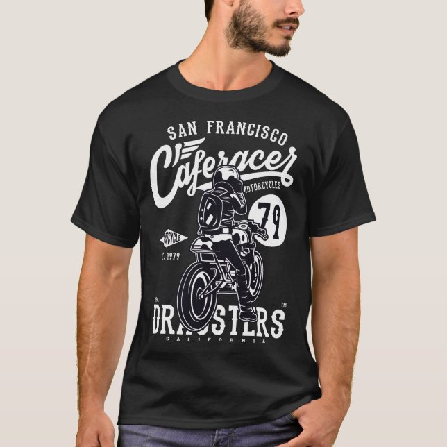 T-shirt MOTO Café Racer BRAGSTER'S (Devant)