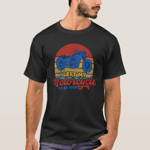 T-shirt Moto Classique J'Ai Quitté Ma Moto_1