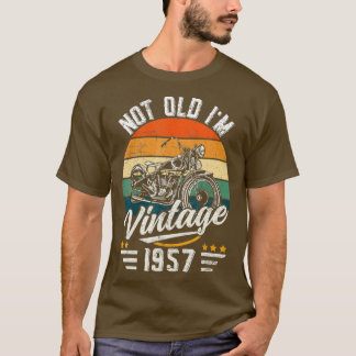 T-shirt Moto Classique vintage 1957 Plus De 65 Ans