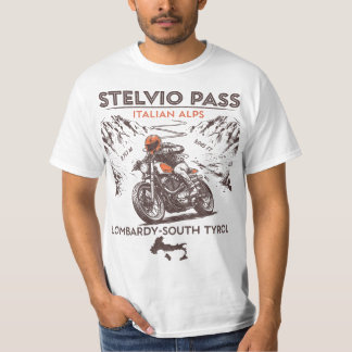 T-Shirt Moto Col du Stelvio | Alpes italiennes