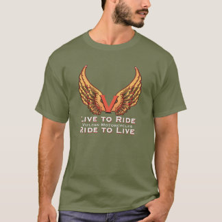 T-shirt Moto-cycliste Vulcain - Vivez à vélo pour vivre