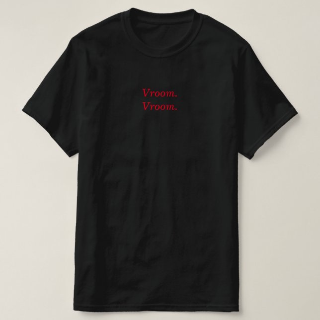 T-shirt moto de chambre Vroom (Design devant)