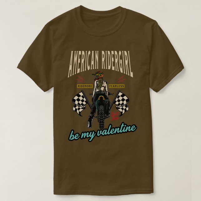 T-shirt Moto de la Saint Valentin (Design devant)