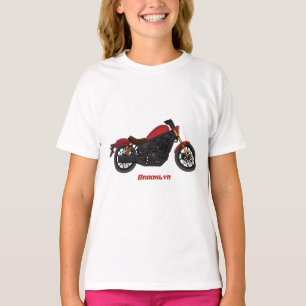 T-shirt moto de style croiseur cool