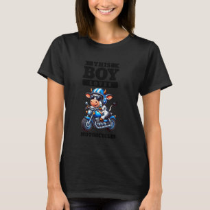 T-shirt Moto d'enfants moto garçons vaches