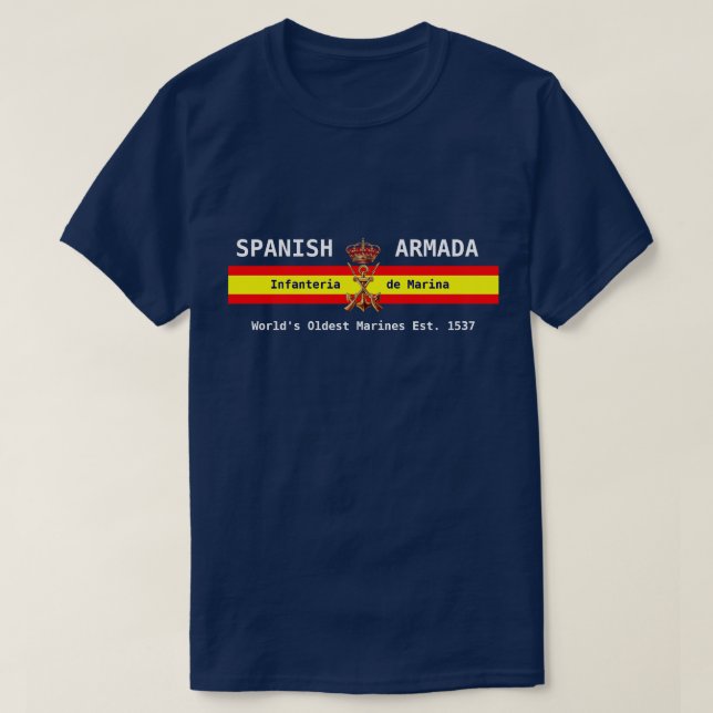 T-shirt Moto des Royal Spanish Marines (Design devant)