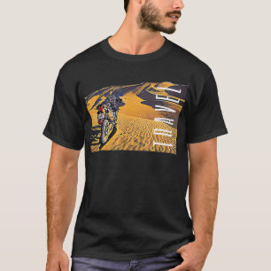 T-shirt Moto Desert Travel Adventure Vélo