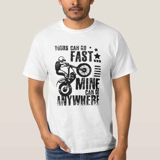 T-shirt Moto d'essai rapide (Devant)
