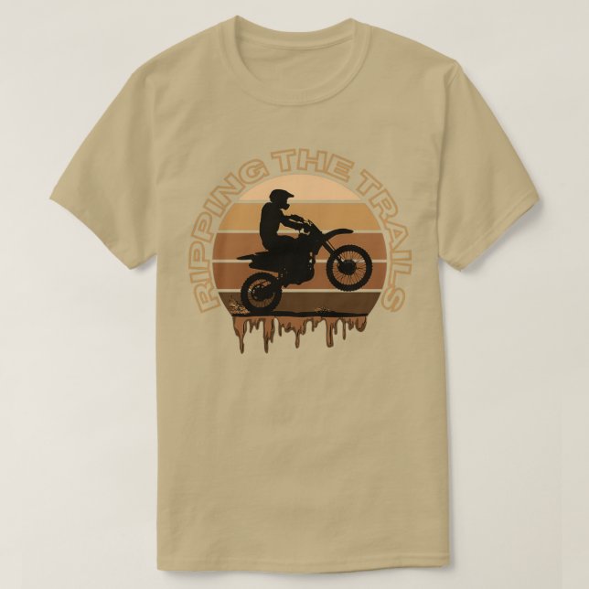 T-shirt Moto Éliminer les pistes  (Design devant)