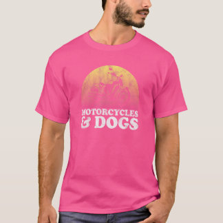 T-shirt Moto Et Chien Motos Et Chiens Chiens
