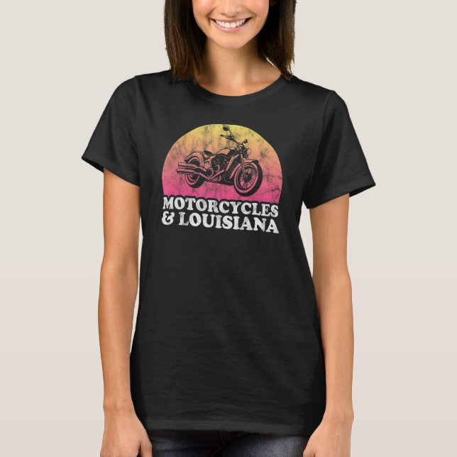 T-shirt Moto et Louisiane (Devant)