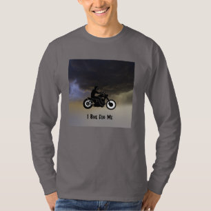 T-shirt Moto et nuages sombres