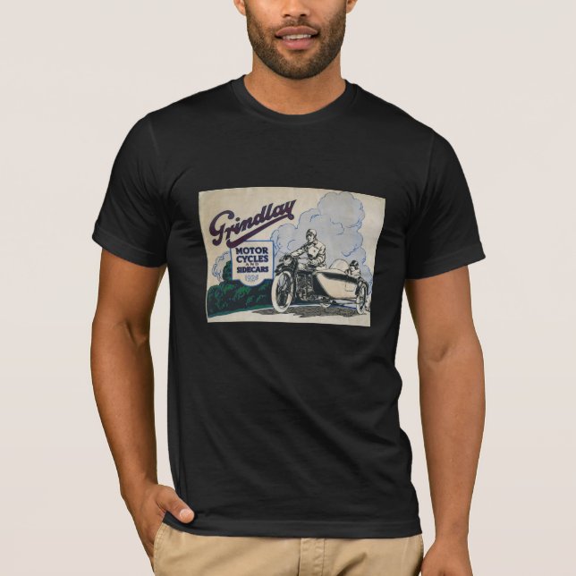 T-SHIRT MOTO ET SIDECARS DE GRINDLAY (Devant)