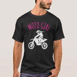 T-shirt Moto Girl Femen Vélo Dirt Girls Vélo Dirt