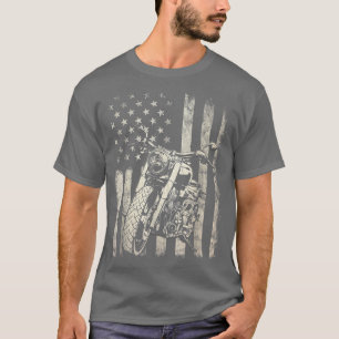 T-shirt Moto Hommes 4 juillet Garçons Moto Biker