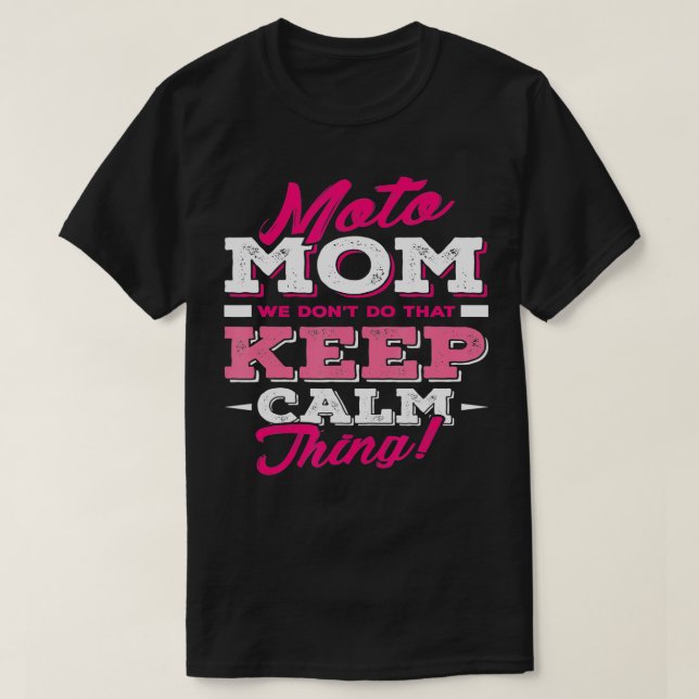 T-shirt Moto Maman Funny Motocross Dirt Bike (Design devant)