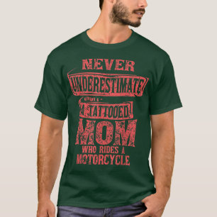 T-shirt Moto Maman Vélo Vélo Vélo Motorcycliste