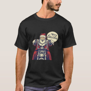 T-shirt Moto moderne Santa Claus Ride