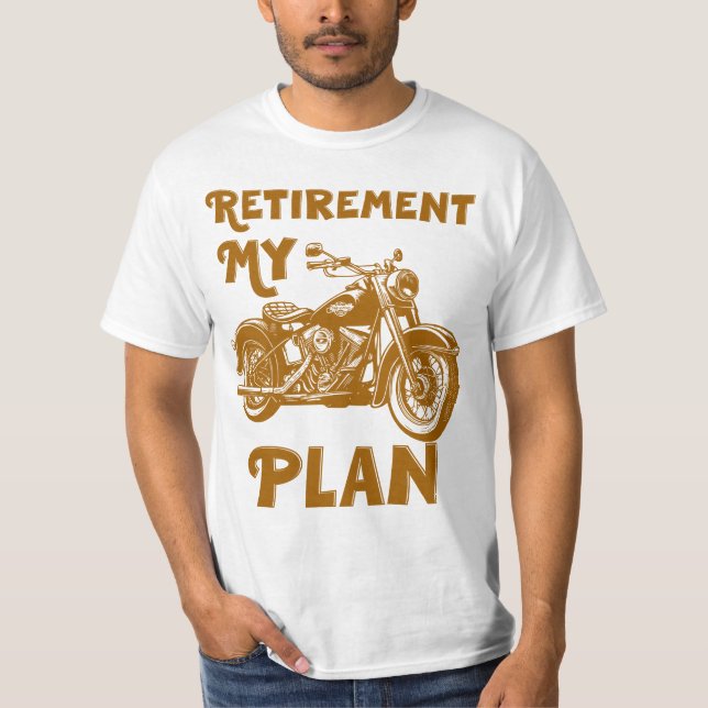 T-shirt Moto Mon Régime De Retraite (Devant)