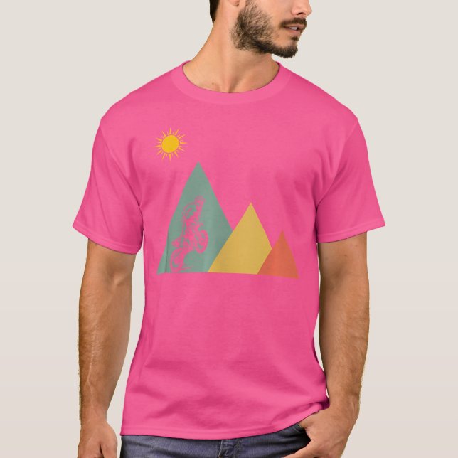T-shirt Moto moto Moto Montagne (Devant)