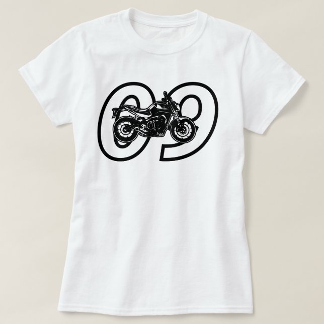 T-shirt Moto MT09 FZ09 de Yamaha MT-09 FZ-09 (Design devant)
