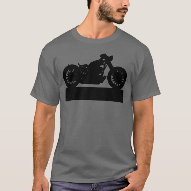T-shirt Moto noir (Devant)