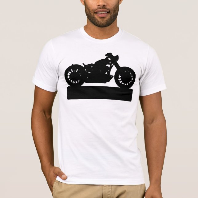 T-shirt Moto noir (Devant)