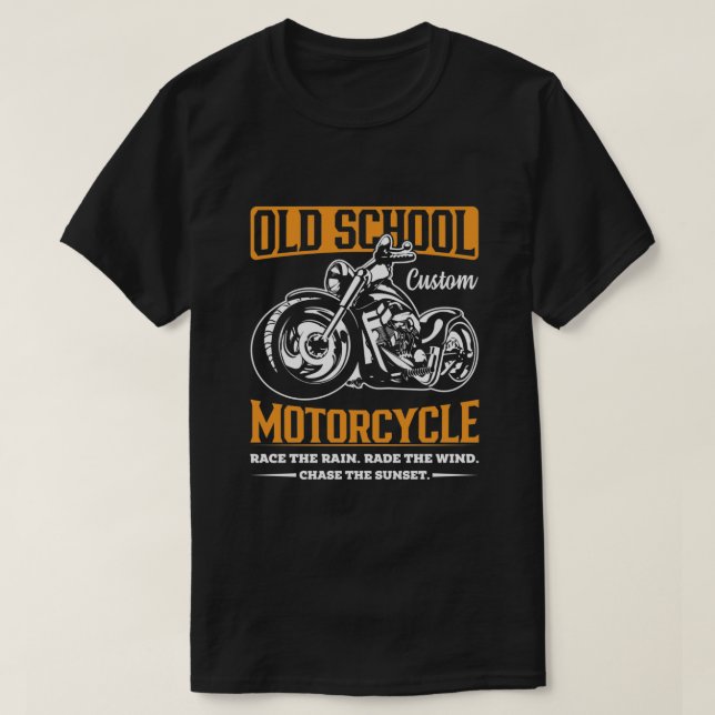 T-shirt Moto Old School (Design devant)