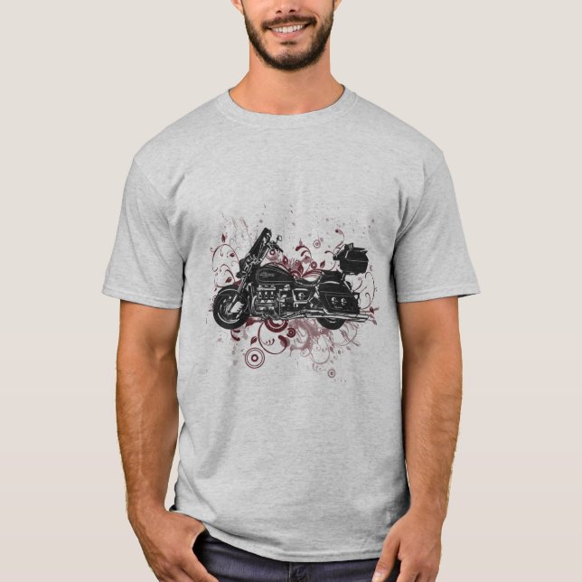 T-shirt Moto personnalisé - Prendre les courbes... (Devant)