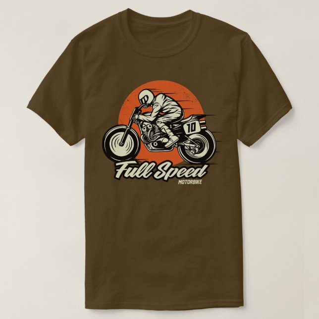 T-shirt Moto pleine vitesse (Design devant)