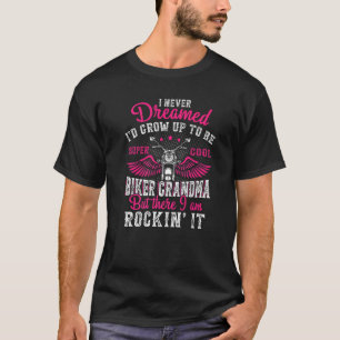 T-shirt Moto pour femmes Grand-mère Vélo Vintage Grand-pèr