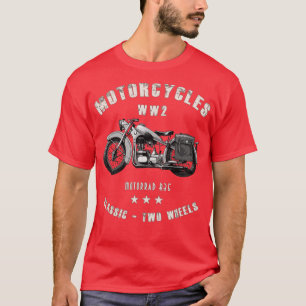 T-shirt Moto R35 rétro vintage moto WW2
