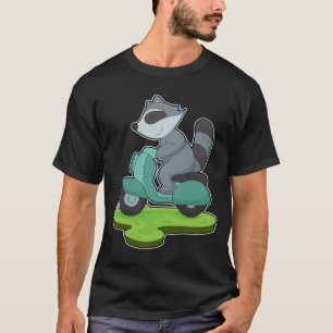 T-shirt Moto Racoon