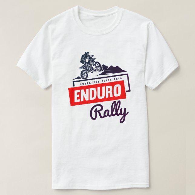 T-Shirt Moto Rallye Enduro Aventure (Design devant)