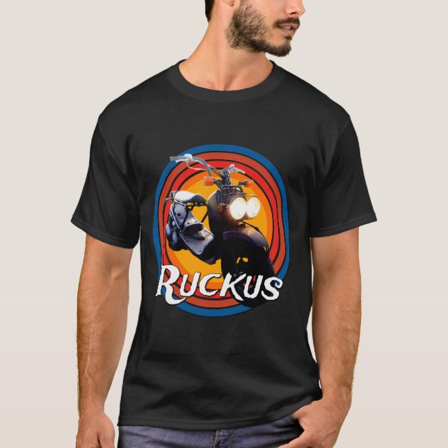T-shirt Moto Ruckus, Scooter, Moto (Devant)