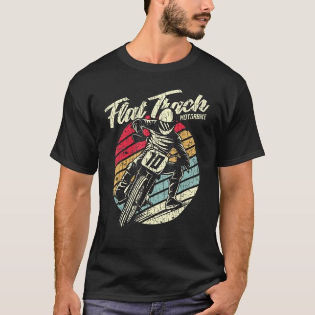 T-shirt Moto sur piste plate (Devant)